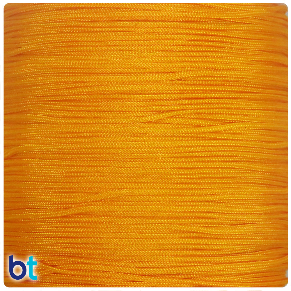Orange 0.8mm Braided Nylon Beading Cord (100yds)