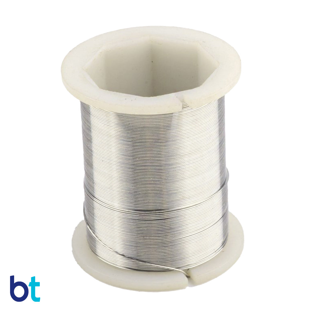 Silver Tone 26 Gauge (0.4mm) Copper Jewelry Wire (30m)