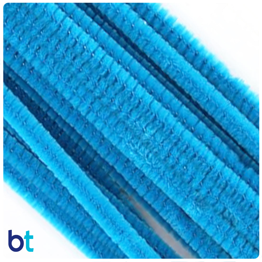 Blue 6mm Chenille Stems (25pcs)