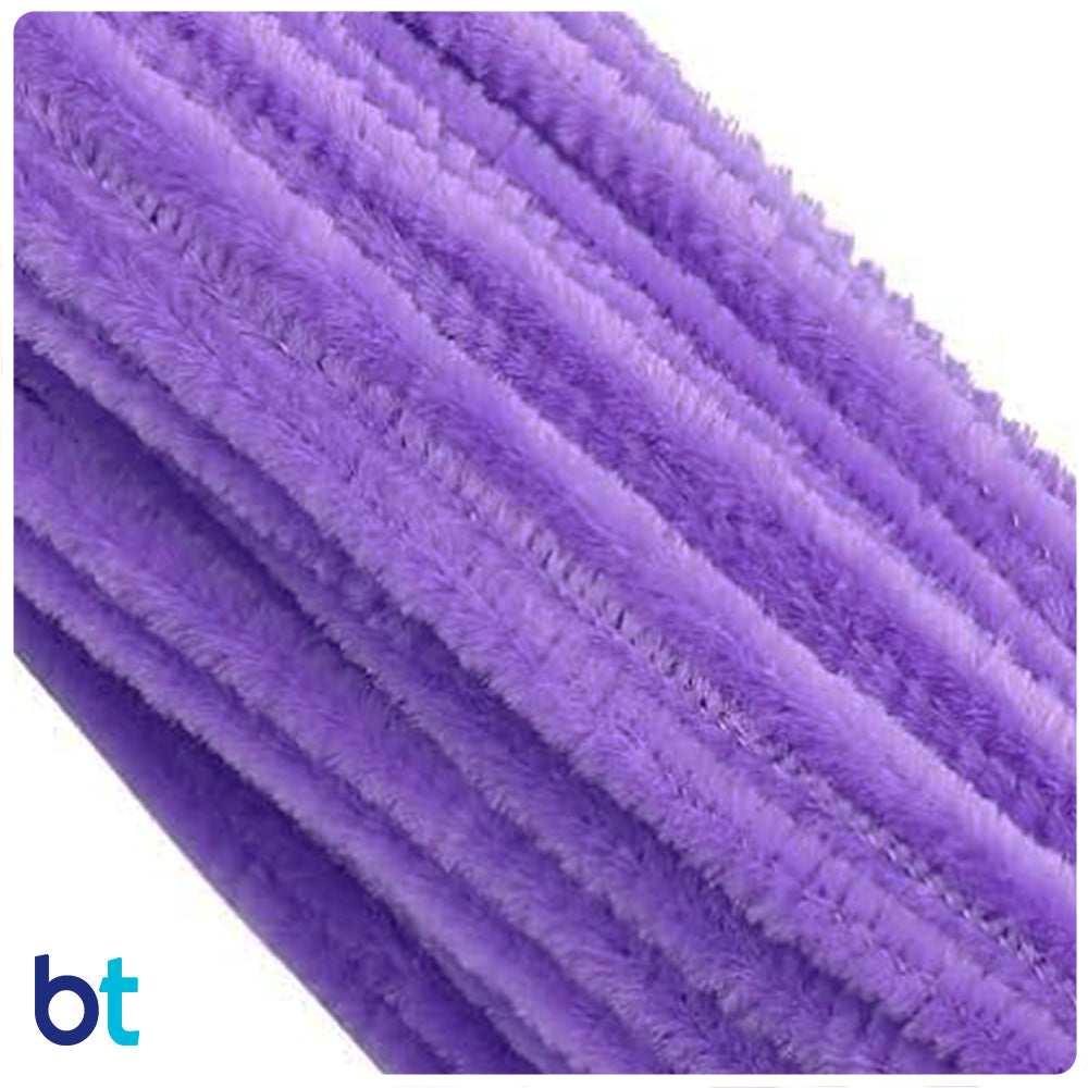 Purple 6mm Chenille Stems (25pcs)