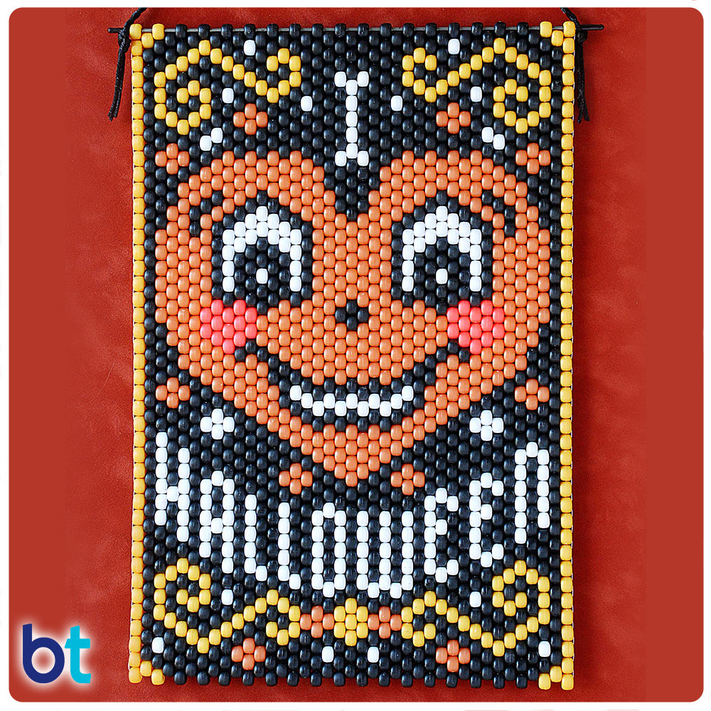I Love Halloween Beaded Banner Kit