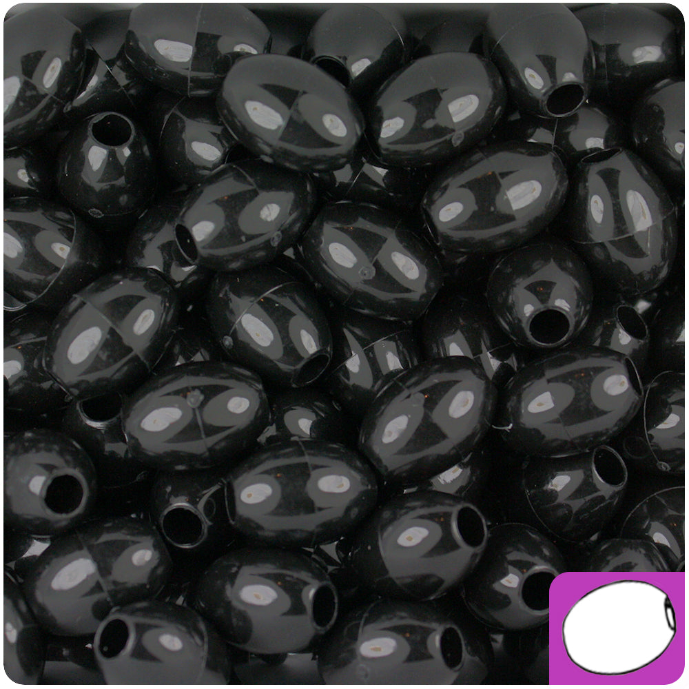 Wholesale Case 14mm Oval Pony Beads - Opaque