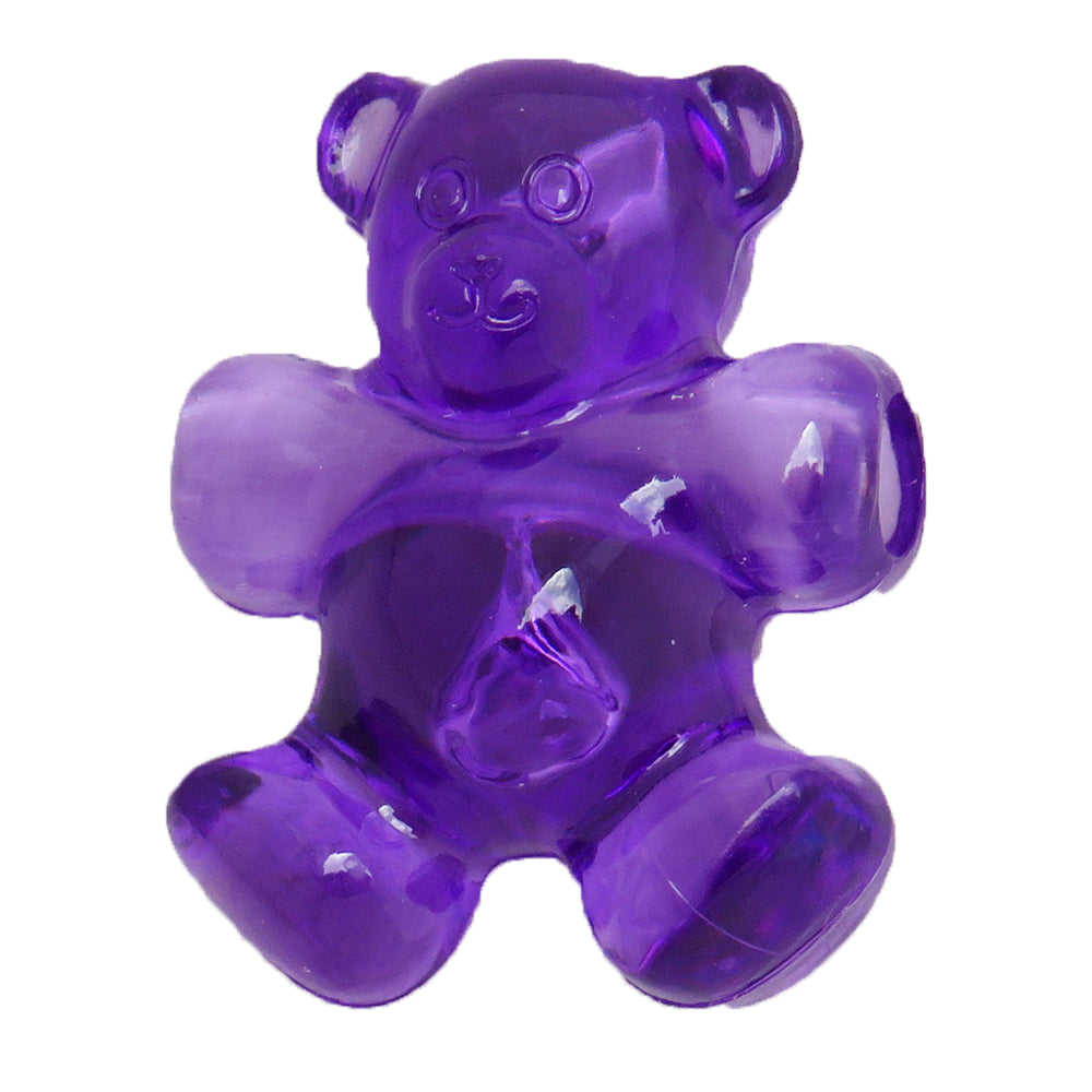 Amethyst Transparent 25mm Teddy Bear Pony Beads (24pcs)