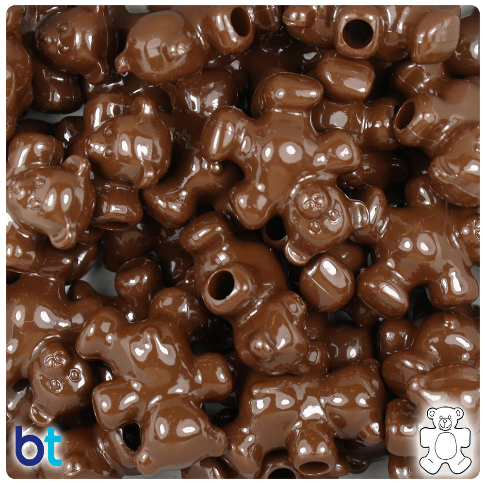 Wholesale Case 25mm Teddy Bear Pony Beads