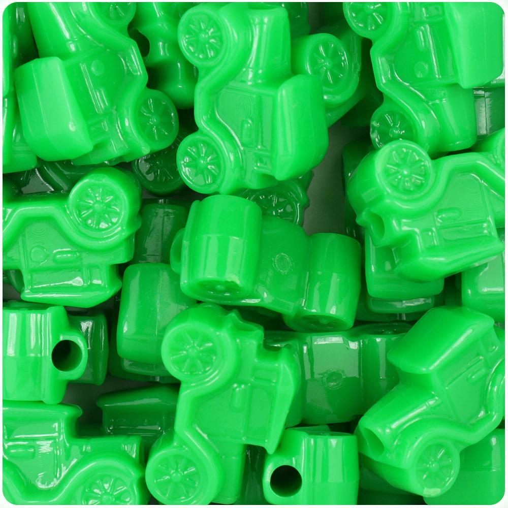 Grasshopper Neon Bright 25mm Car Pony Beads (8pcs)