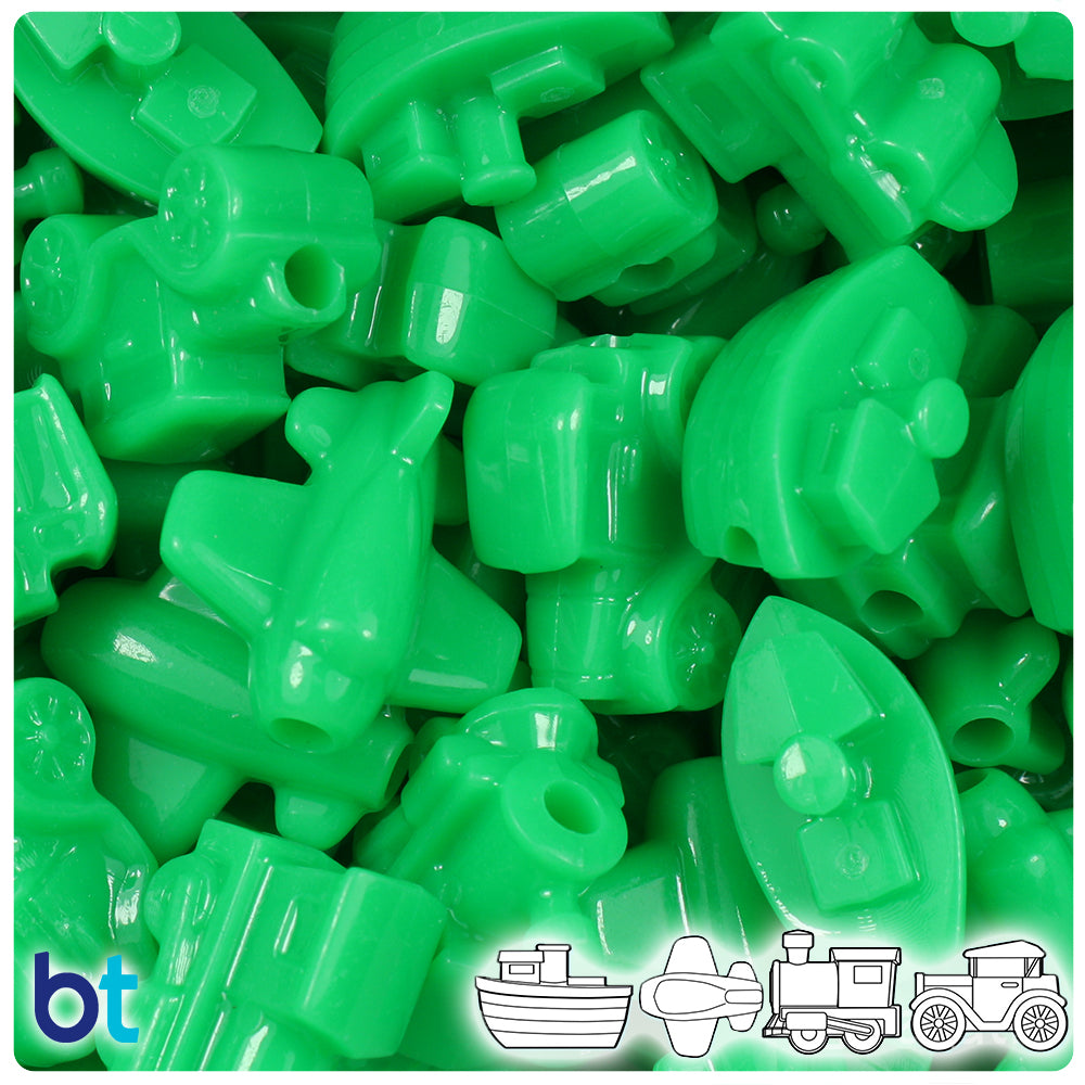 Grasshopper Neon Bright Mini Mobile Pony Beads (2oz)