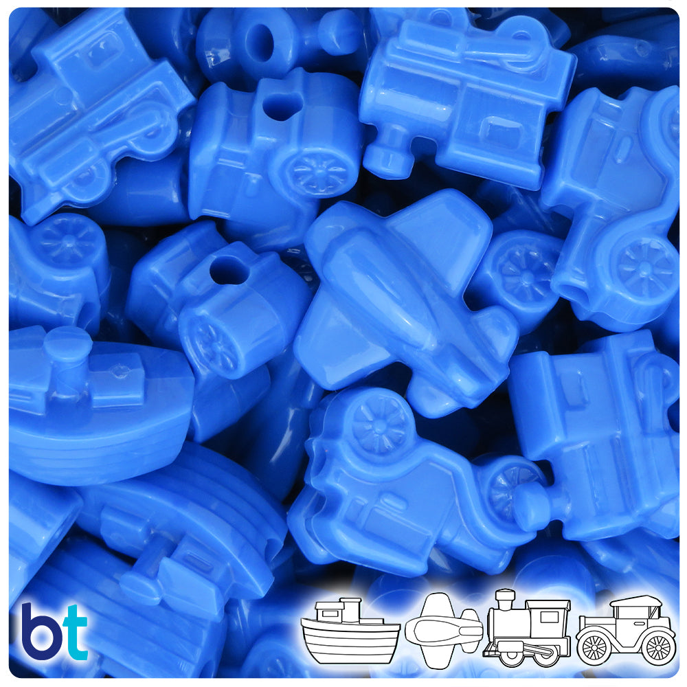 Periwinkle Opaque Mini Mobile Pony Beads (2oz)