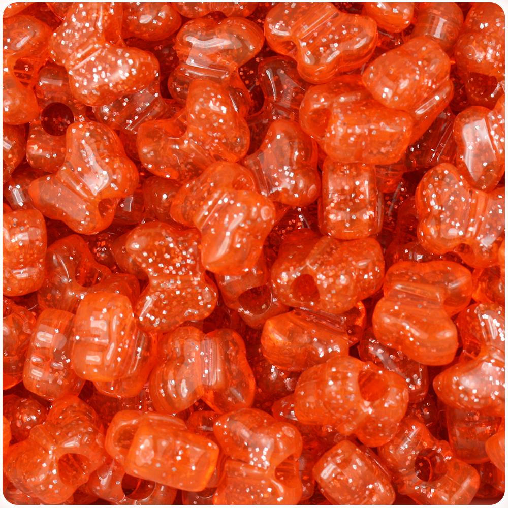 Hyacinth Sparkle 13mm Butterfly Pony Beads (50pcs)