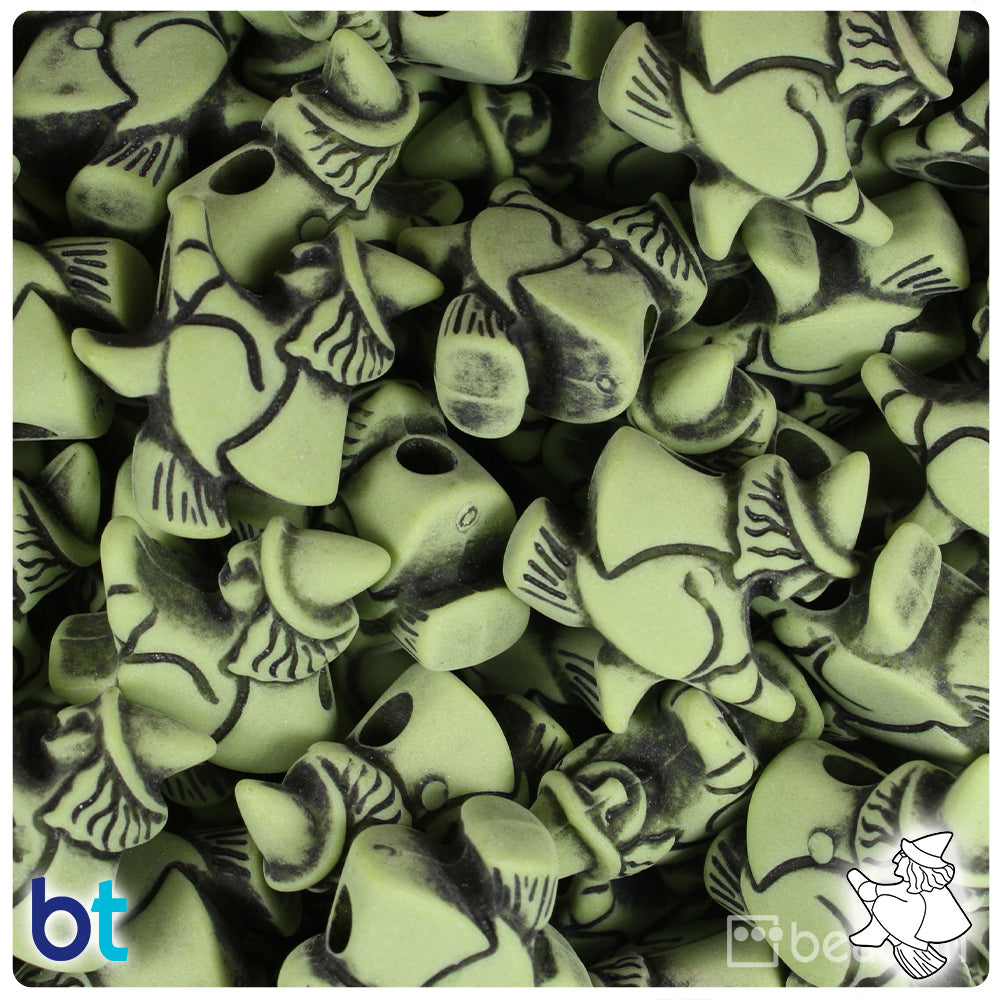 Kiwi Antique 24mm Witch Pony Beads (24pcs)