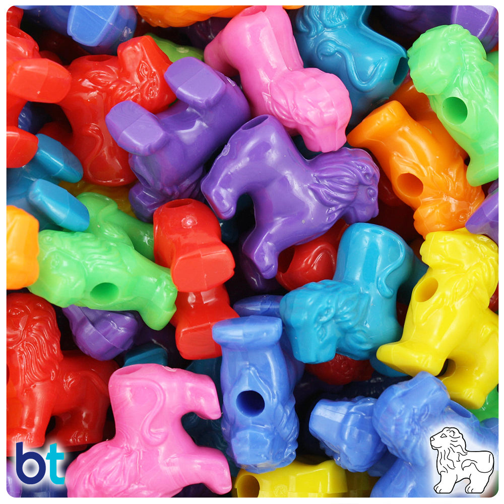 Wholesale Case 22mm Lion Pony Beads