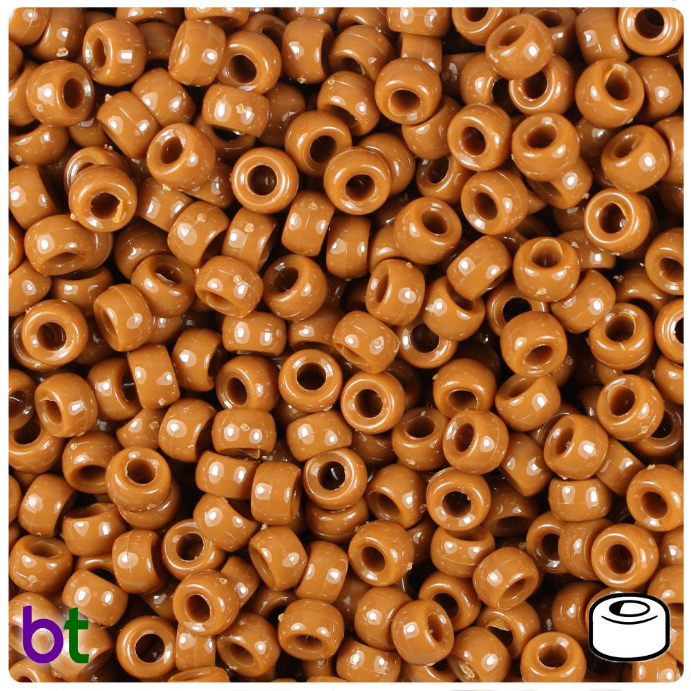 Tiger Eye Opaque 6.5mm Mini Barrel Pony Beads (200pcs)
