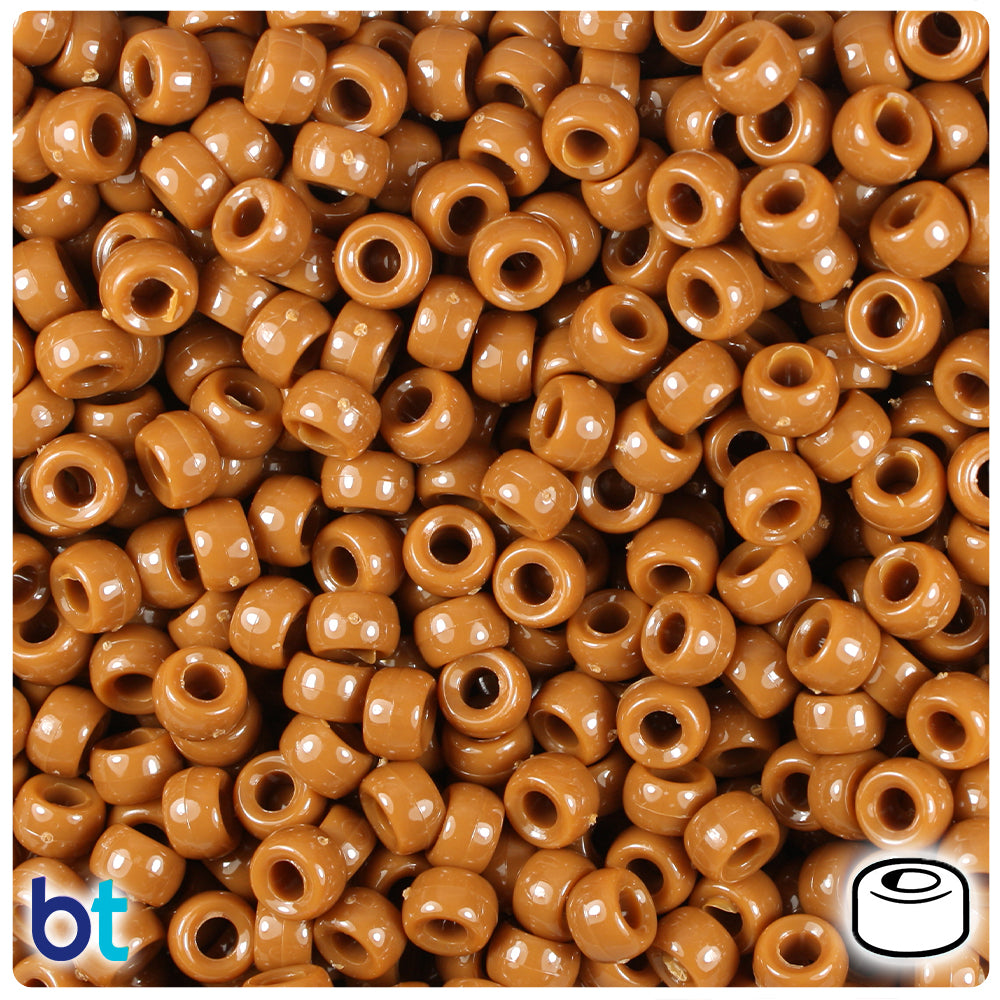 Tiger Eye Opaque 6.5mm Mini Barrel Pony Beads (1000pcs)