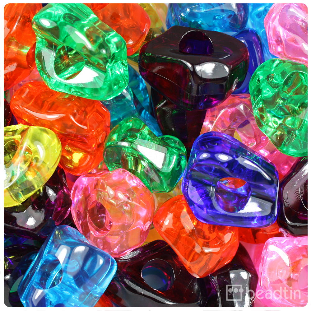 Jelly Mix Transparent Plastic Ice Chunks (Case)