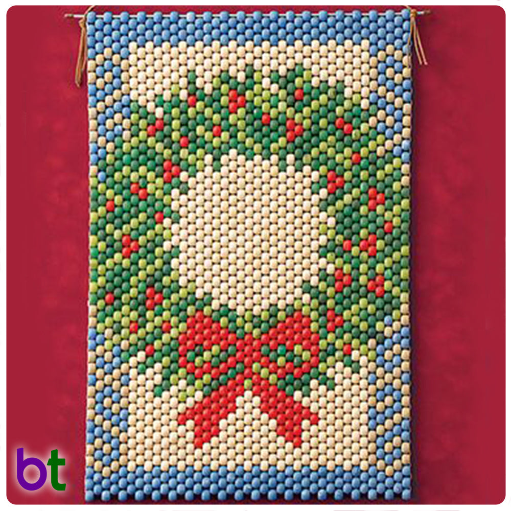 Wreath With Border Beaded Banner Kit
