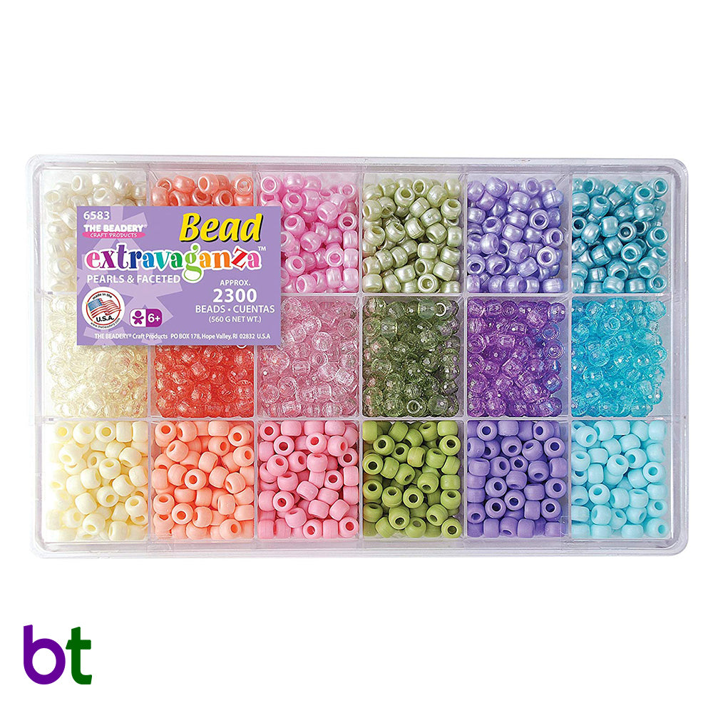 Pastel Pearl & Faceted Mix Bead Box