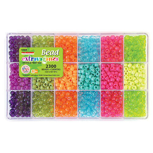 Faceted & Frosted Bead Box