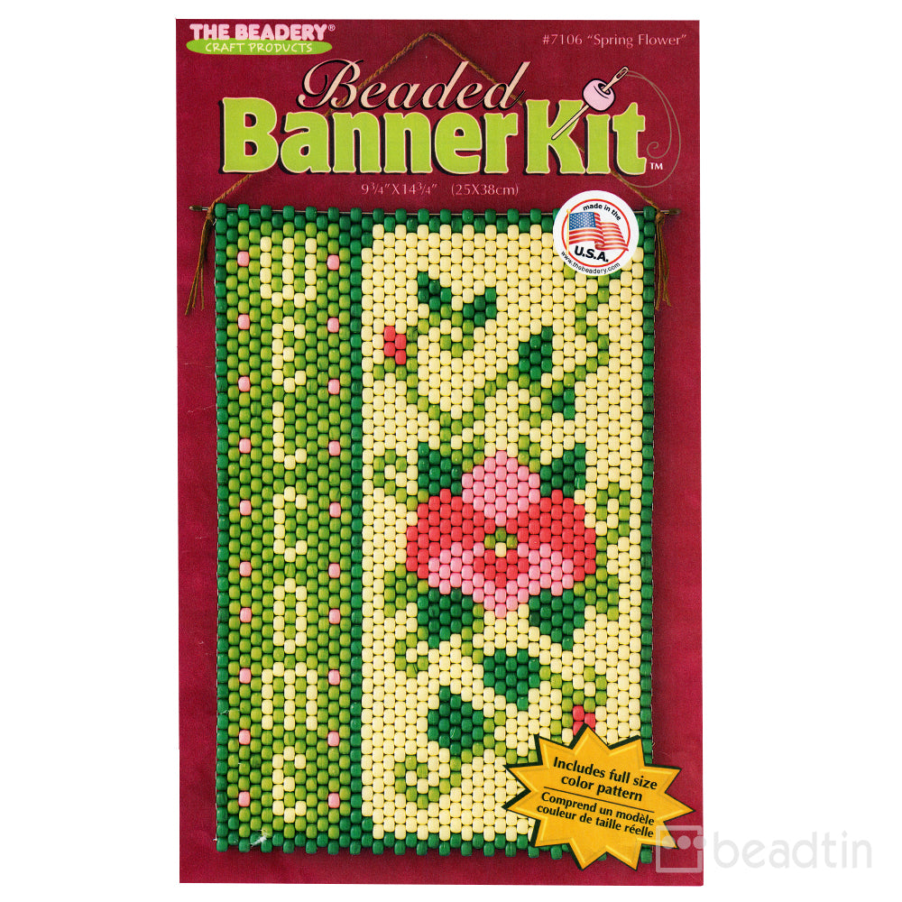 Spring Welcome Flower Beaded Banner Kit