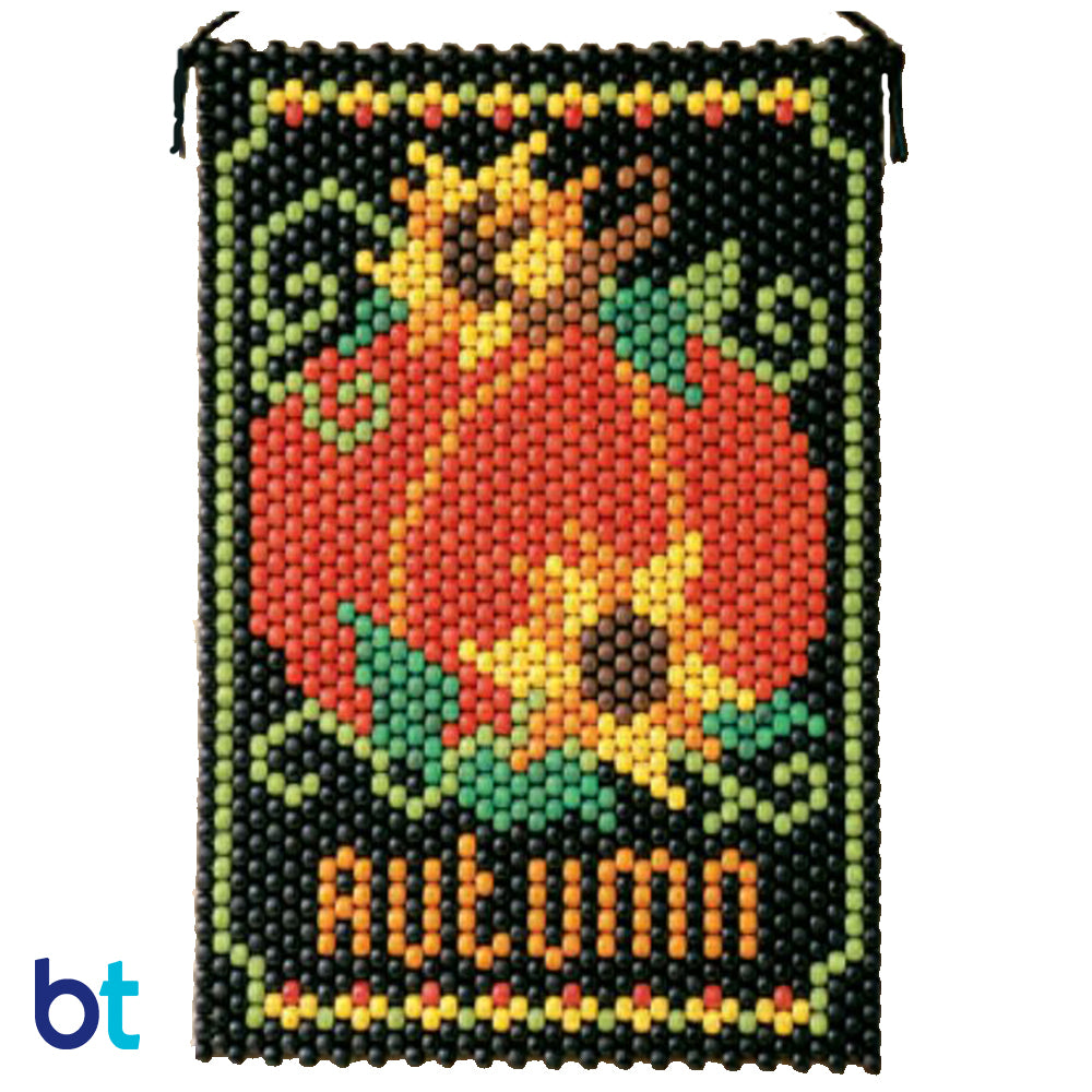 Fall Pumpkin Beaded Banner Kit