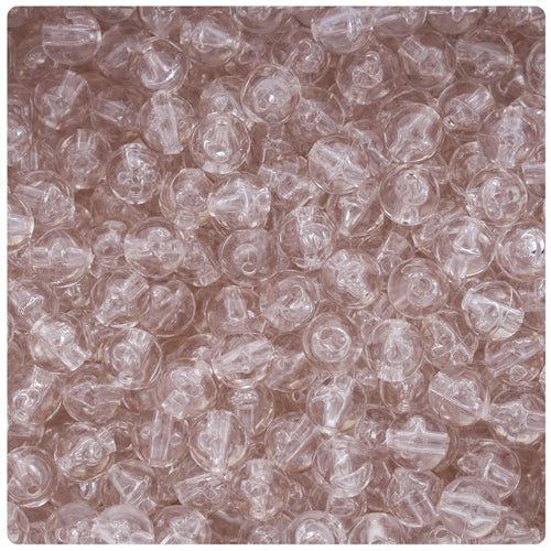 Champagne Transparent 8mm Round Plastic Beads (300pcs)