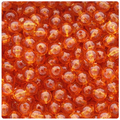Topaz Transparent 8mm Round Plastic Beads (300pcs)