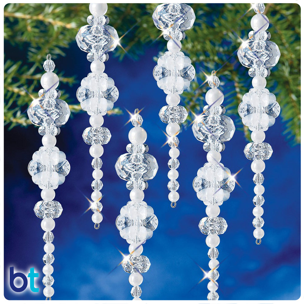 Ice & Pearl Icicle Holiday Ornament Kit
