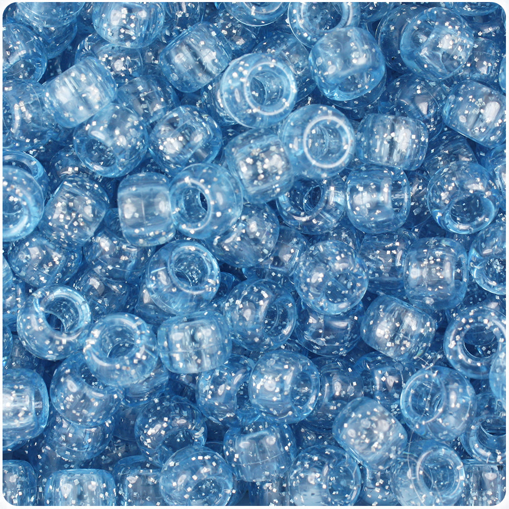 Wholesale Case 9mm Barrel Pony Beads - Sparkle