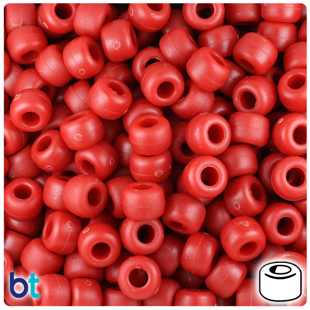 Wholesale Case 9mm Barrel Pony Beads - Matte