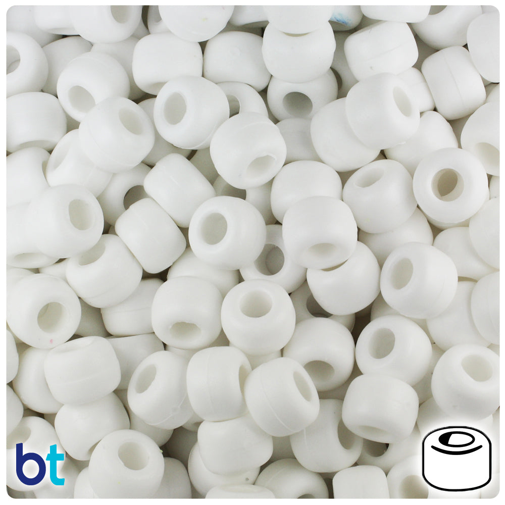 Wholesale Case 9mm Barrel Pony Beads - Matte