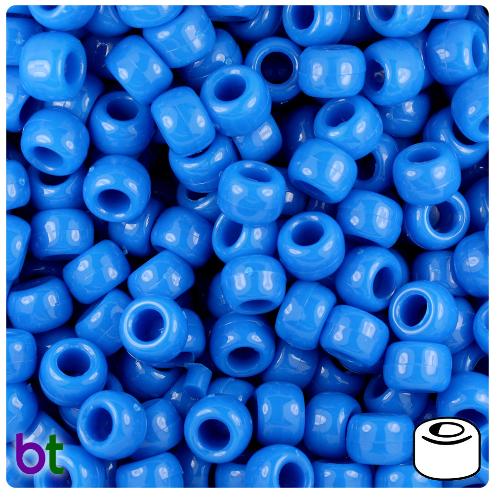 Wholesale Case 9mm Barrel Pony Beads - Neon Bright