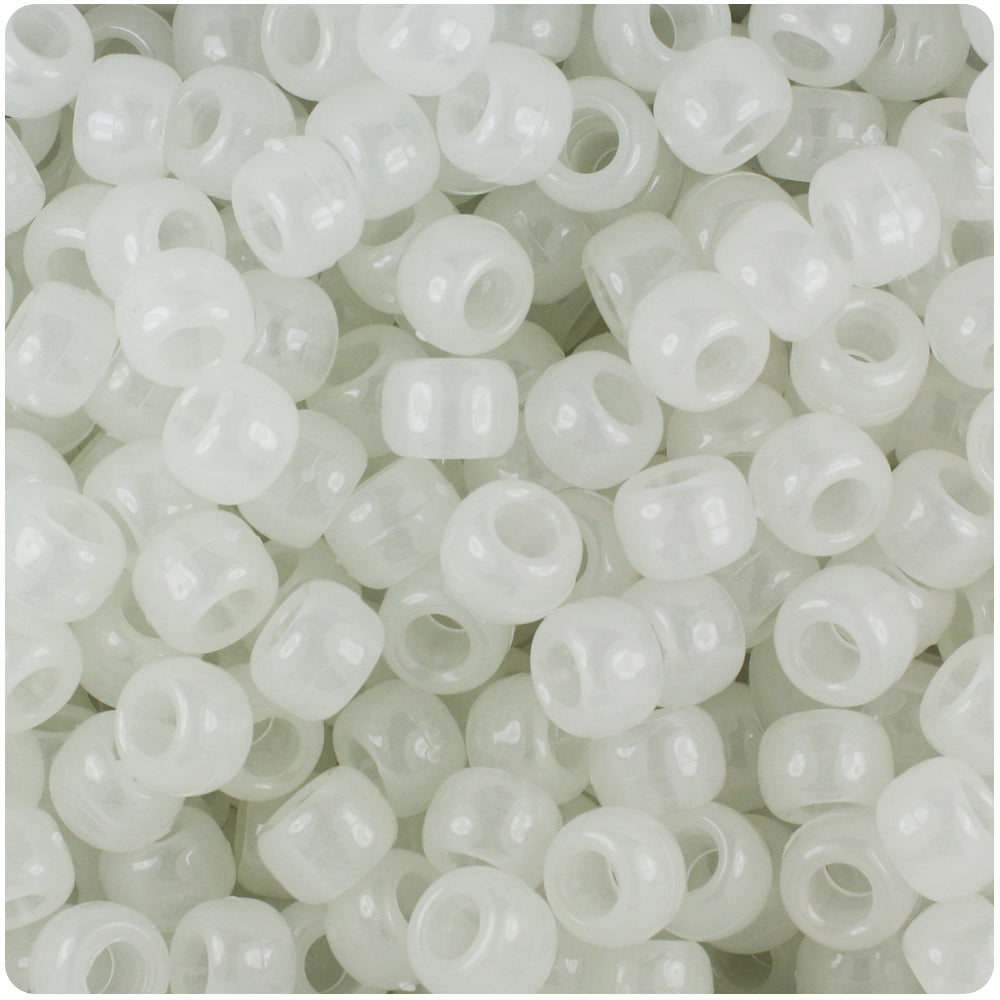 Wholesale Case 9mm Barrel Pony Beads - Glow