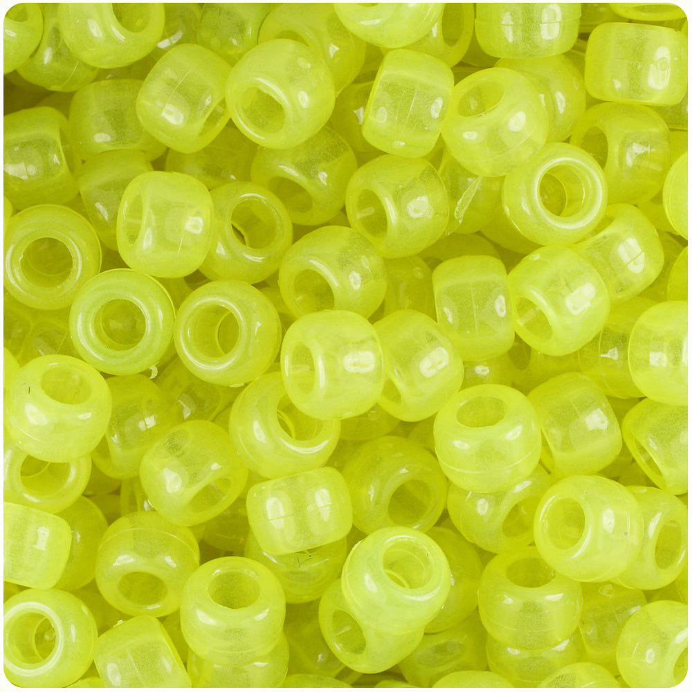 Wholesale Case 9mm Barrel Pony Beads - Glow