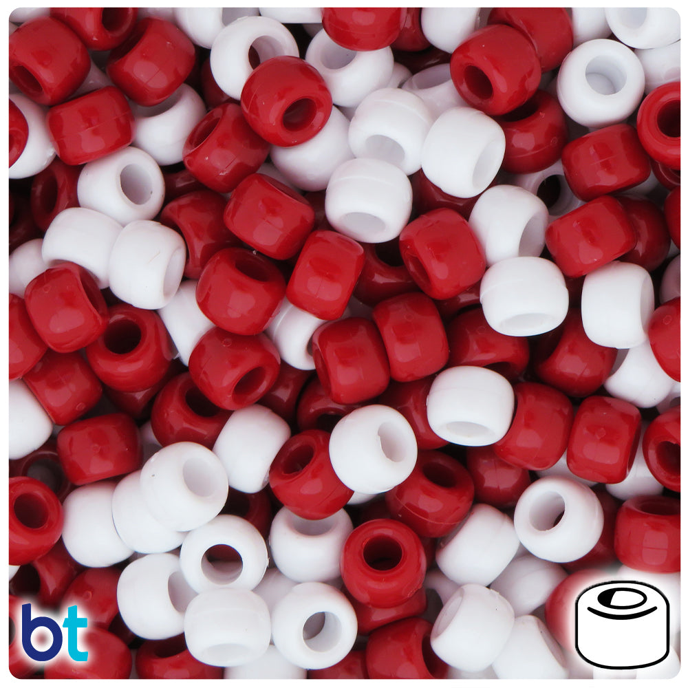 Jolly Mix Opaque 9mm Barrel Pony Beads (500pcs)