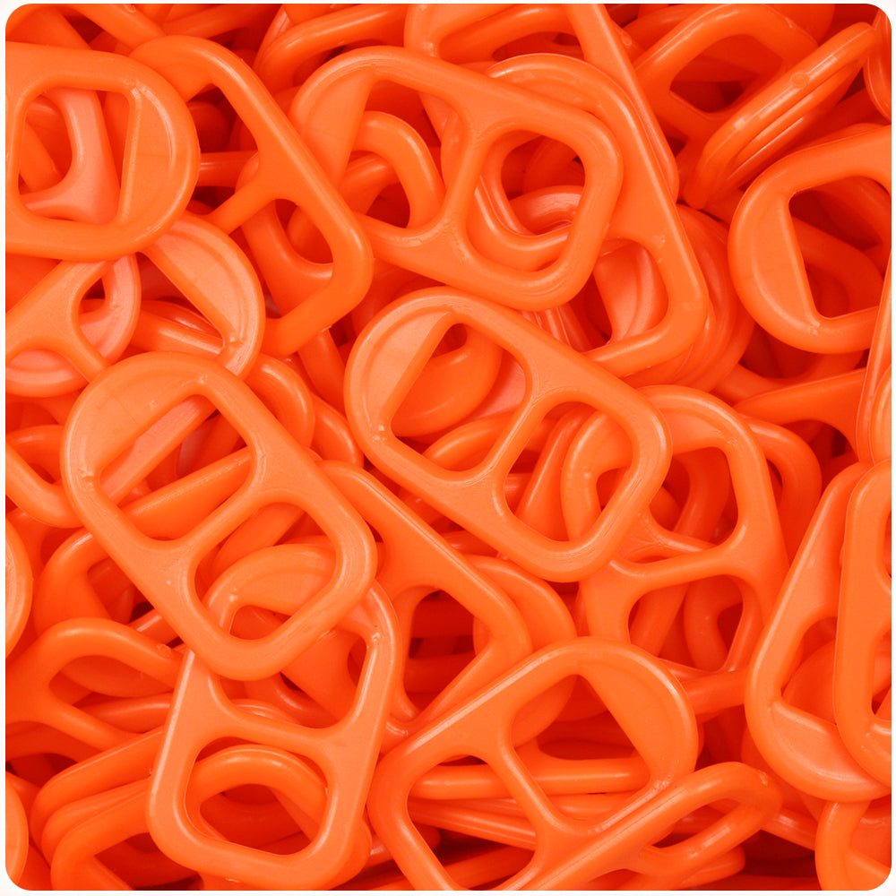 Tangelo Neon Bright 25mm Plastic Soda Pop Tabs (2oz)