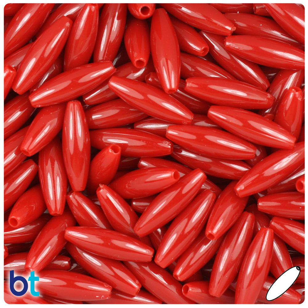 Wholesale Case 19mm Spaghetti Plastic Beads - Opaque