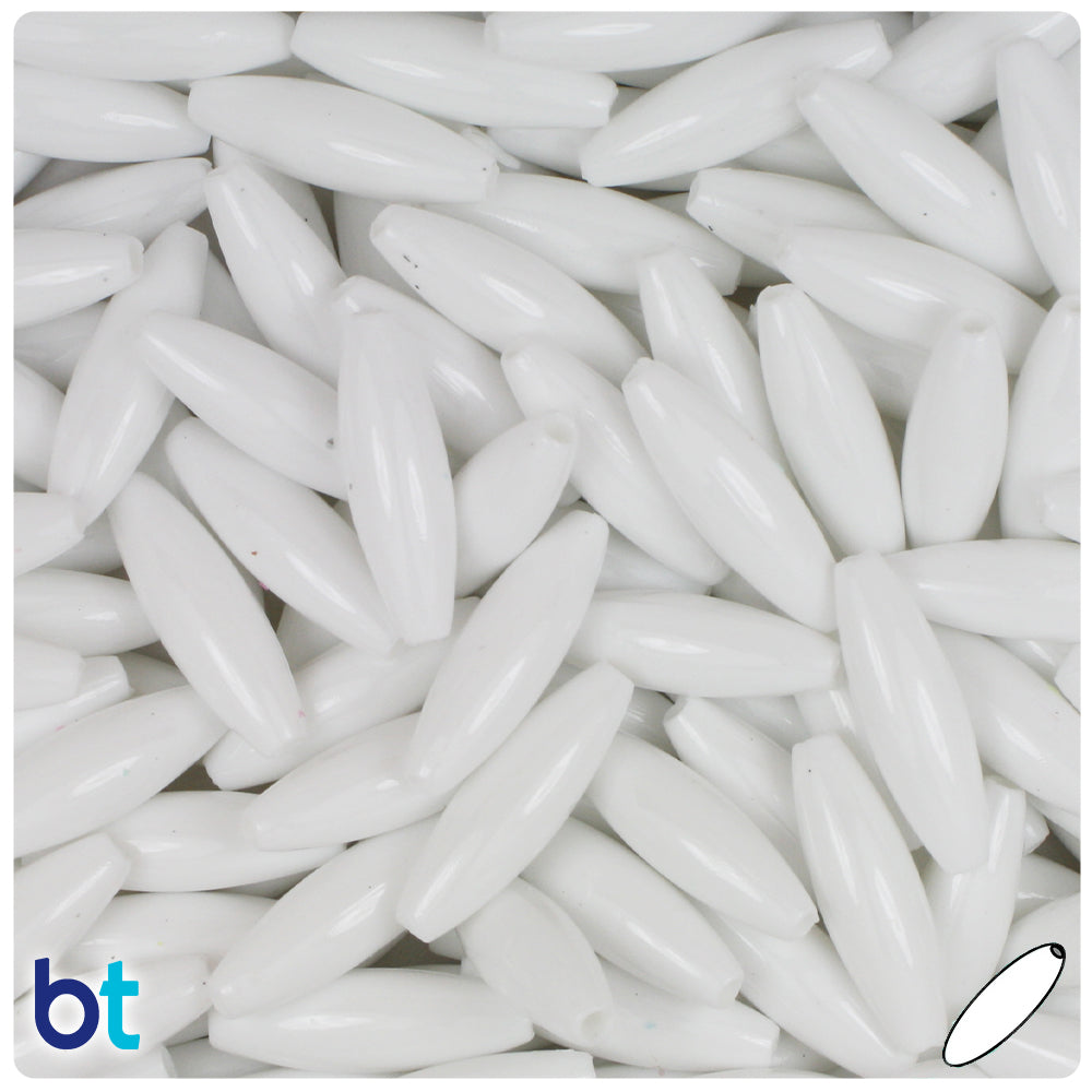 Wholesale Case 19mm Spaghetti Plastic Beads - Opaque