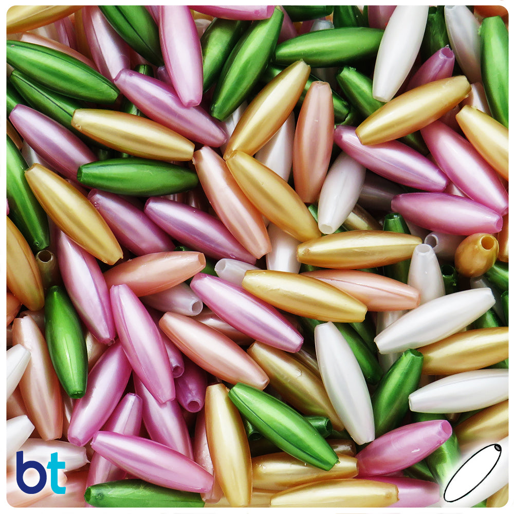 Spaghetti Beads Plastic 25g Opaque Mix Jewellery Spacers Jewelry - Foto 5