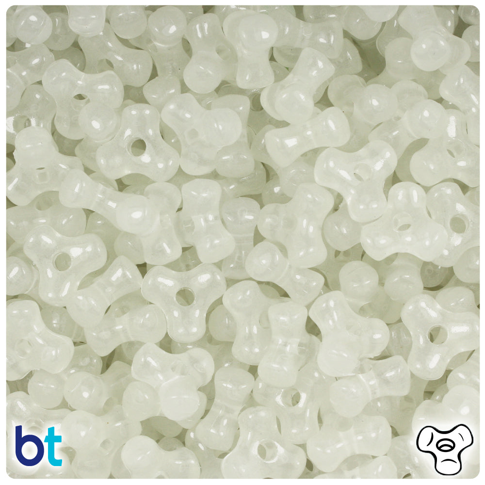Night Glow-in-the-Dark 11mm TriBead Plastic Beads (500pcs)