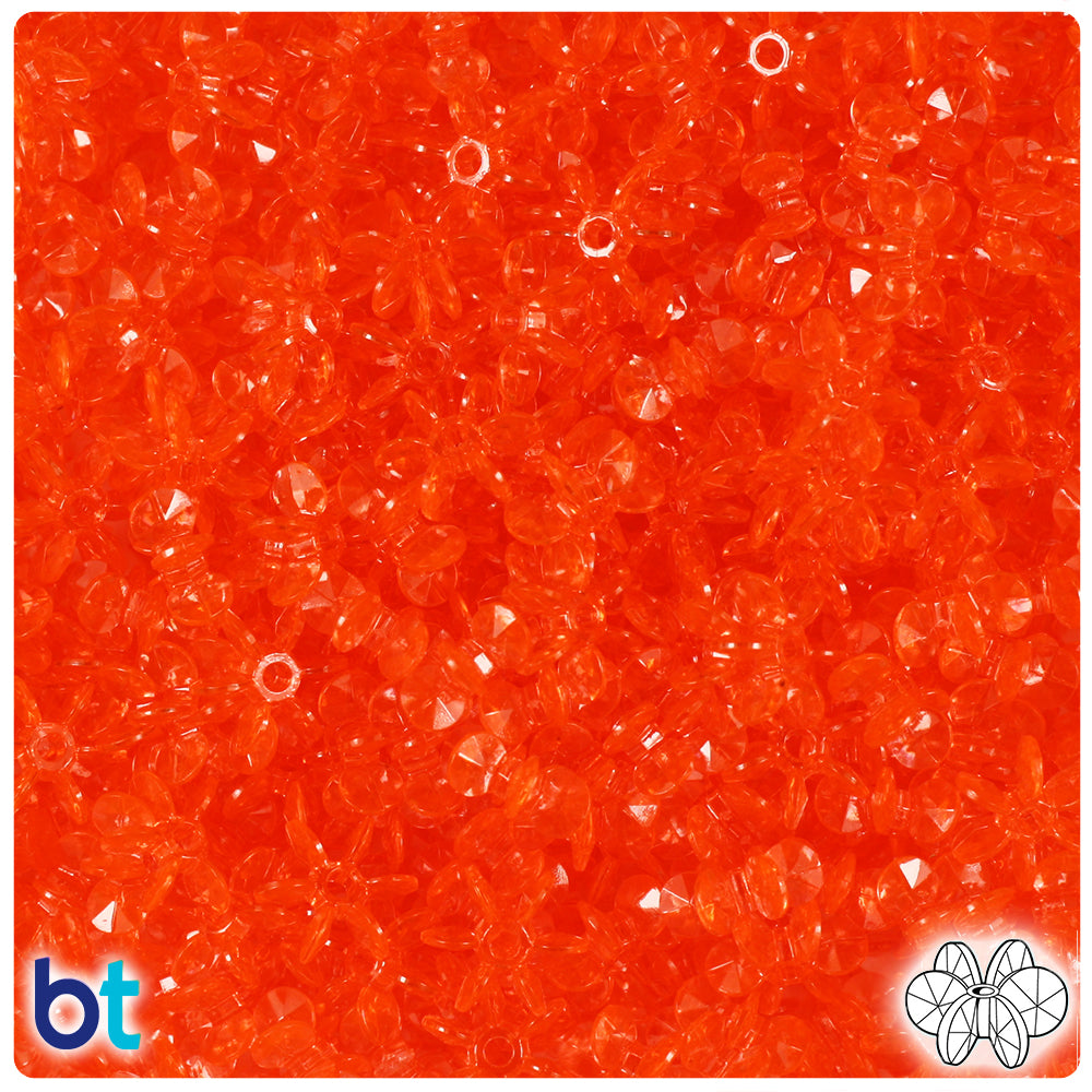 Hyacinth Transparent 10mm SunBurst Plastic Beads (450pcs)
