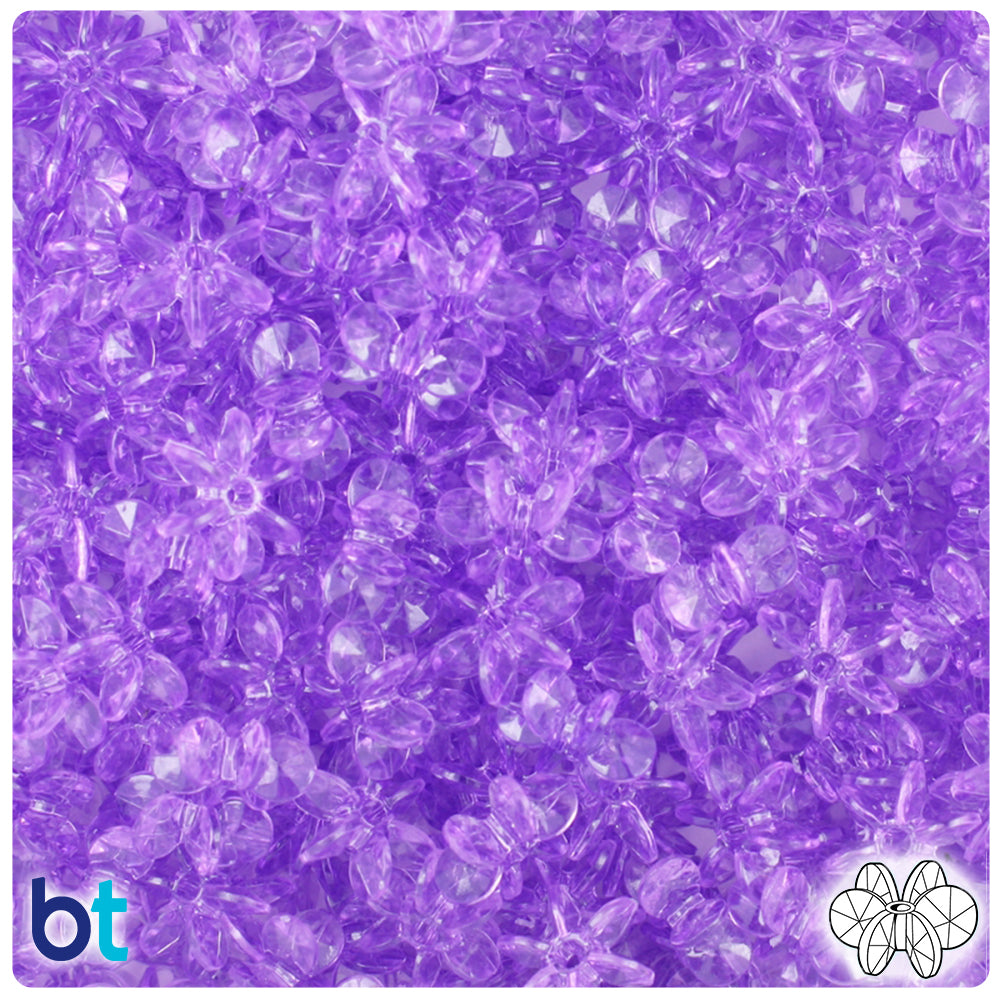 Light Amethyst Transparent 10mm SunBurst Plastic Beads (450pcs)