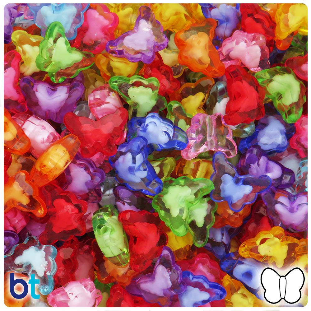 Beads - Plastic & Acrylic Beads - Butterfly Beads and Jewllery