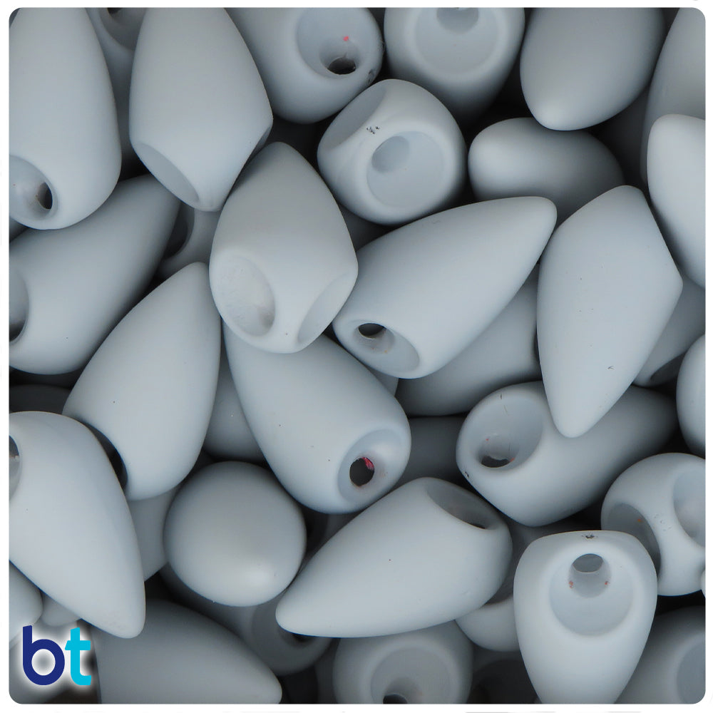 Grey Matte 26mm Spike Plastic Beads (20pcs)