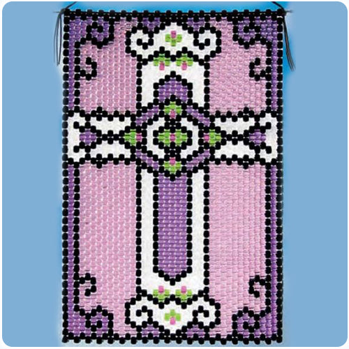 Stained Glass Cross Beaded Banner Kit
