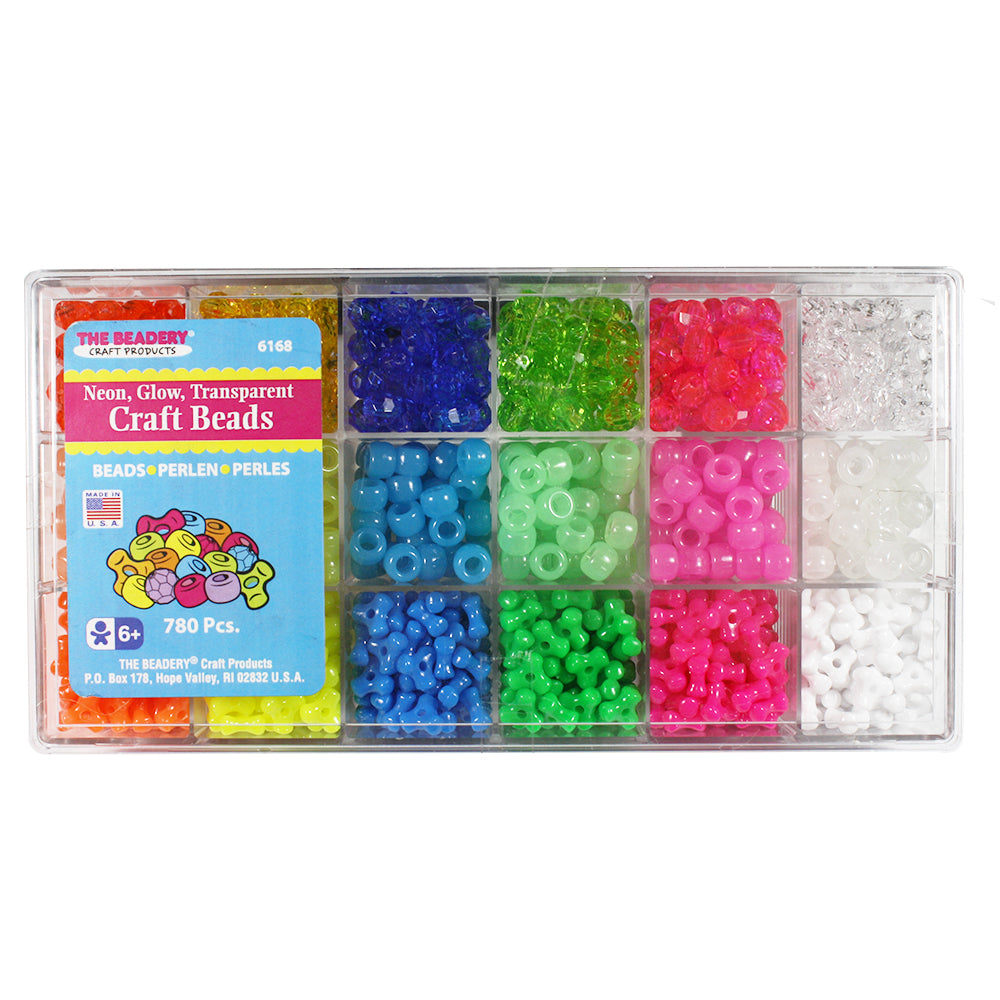 Neon, Glow & Transparent Bead Box