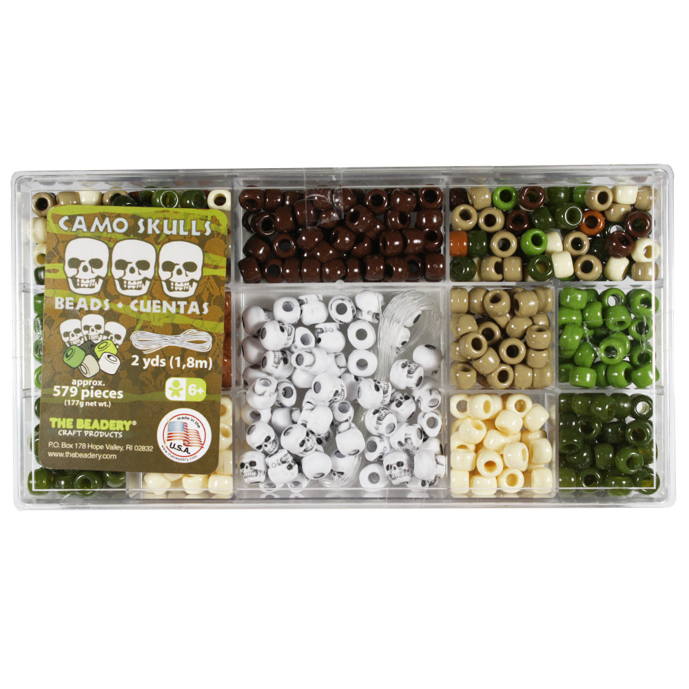 Camo Skulls Bead Box (Small)
