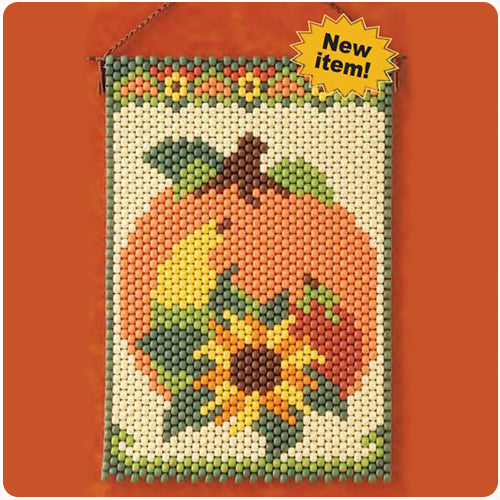 Harvest Pumpkin Beaded Banner Kit