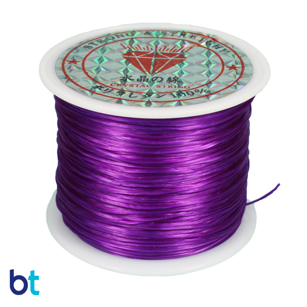 Dark Purple 0.8mm Crystal String Cord (50m)