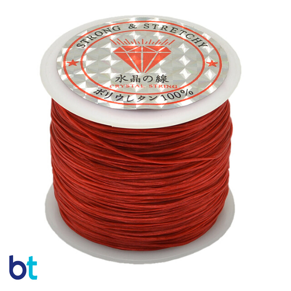 Dark Red 0.8mm Crystal String Cord (50m)