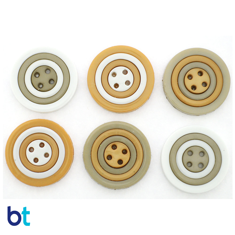 Circles Soft Grey Buttons