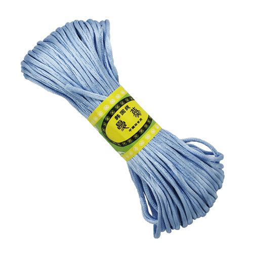 Light Blue 2mm Nylon Satin Cord (20m)