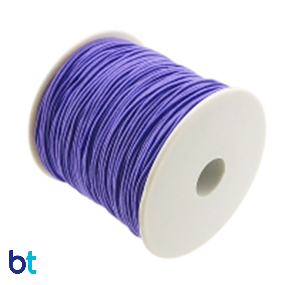 Dark Purple 1mm Round Elastic Cord (65m)